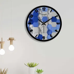 3D Hexagon High Quality Designer Wall Clock