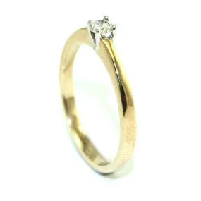 9ct Gold Diamond Engagement Ring 14062 - 0.15ct