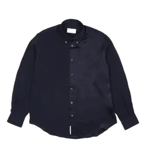 A.bd Shirt Navy Viscose Sateen