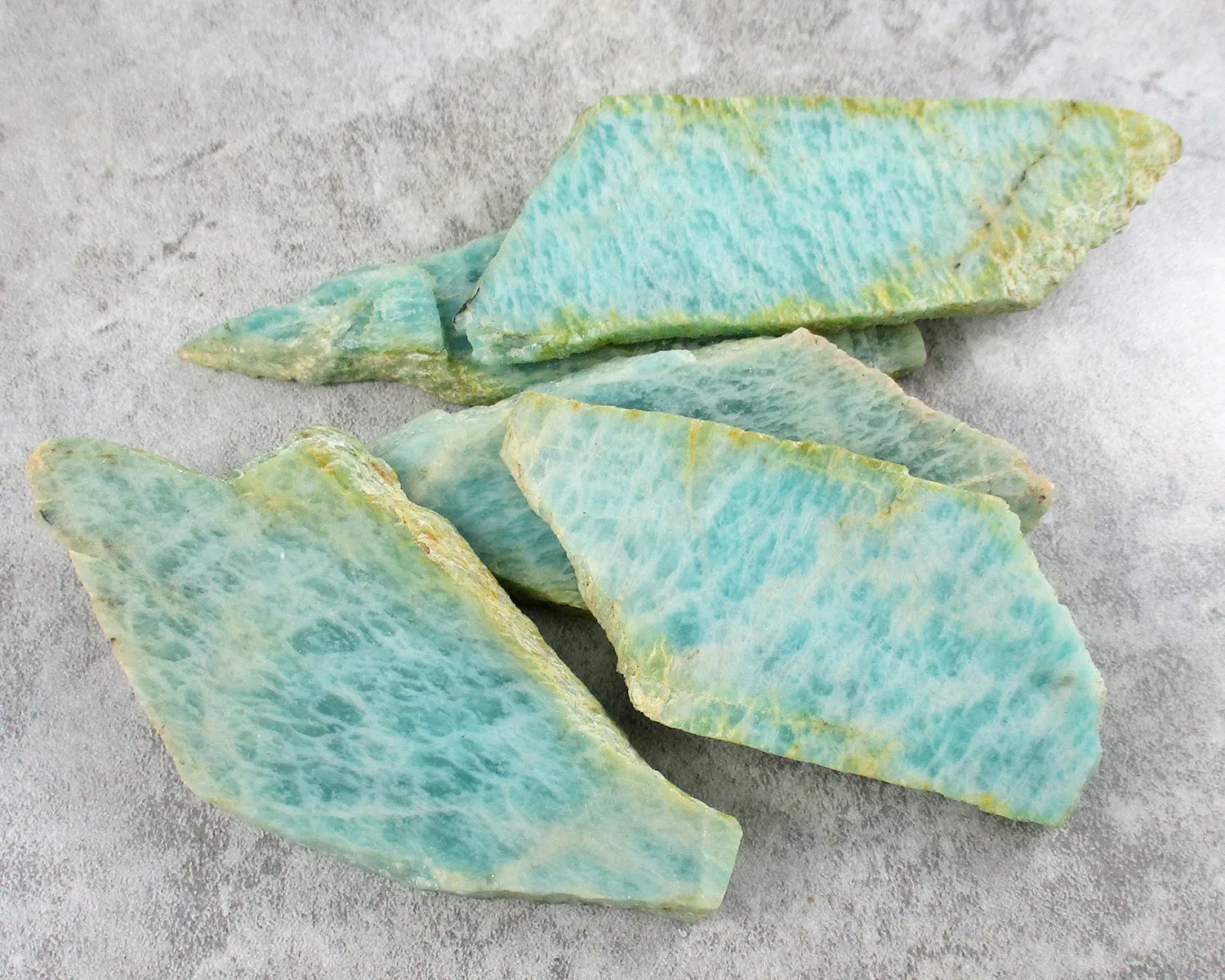 Amazonite Stone Slice 1pc J026