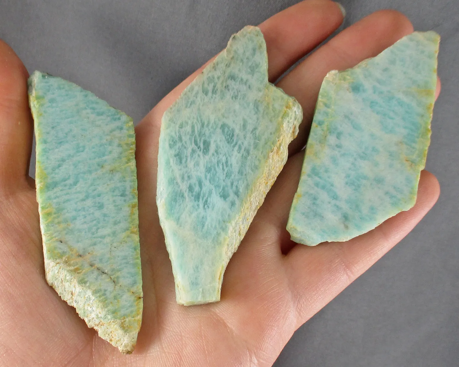 Amazonite Stone Slice 1pc J026