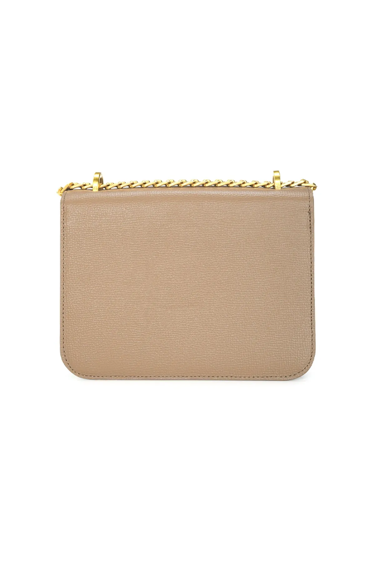 Audrey Chain Leather Bag  Medium - Ecru