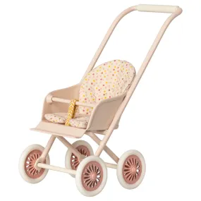 Baby Mouse / Bunny Stroller (Micro) in Powder by Maileg