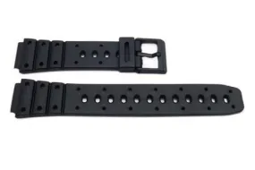 Black Resin Casio Style B-Y013 17mm Watch Band