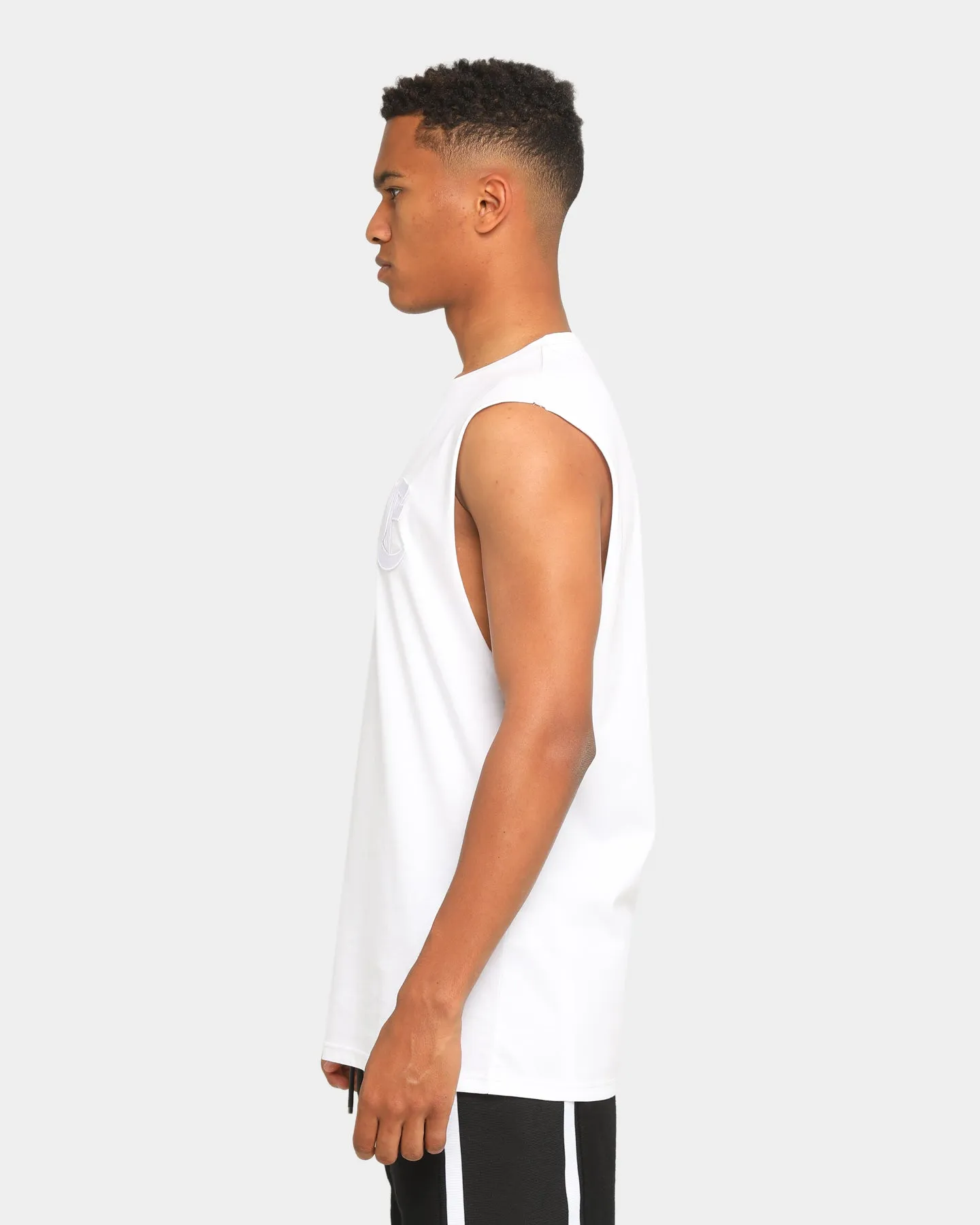 Elevn Clothing Co. Capital E Muscle T-Shirt White