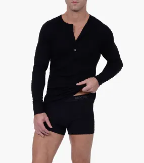 Essential Cotton Long Sleeve Henley