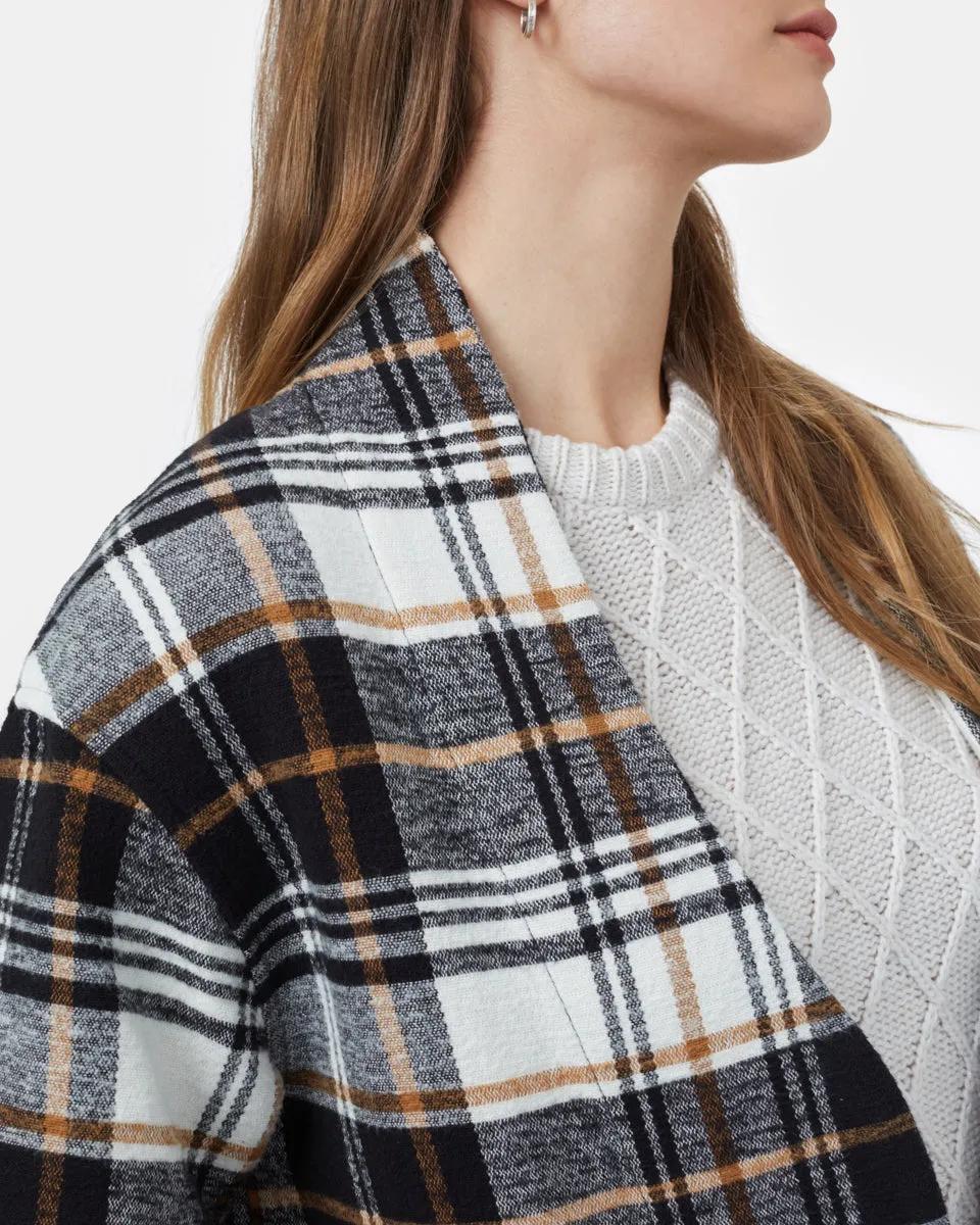 Flannel Cocoon Cardigan