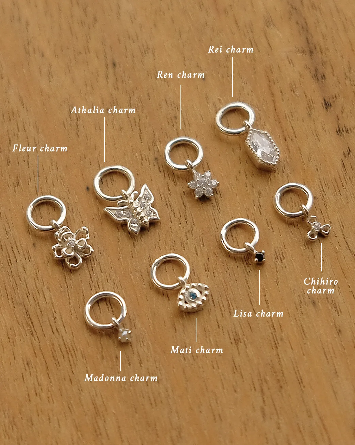 Fleur Petite Charm - Sterling Silver