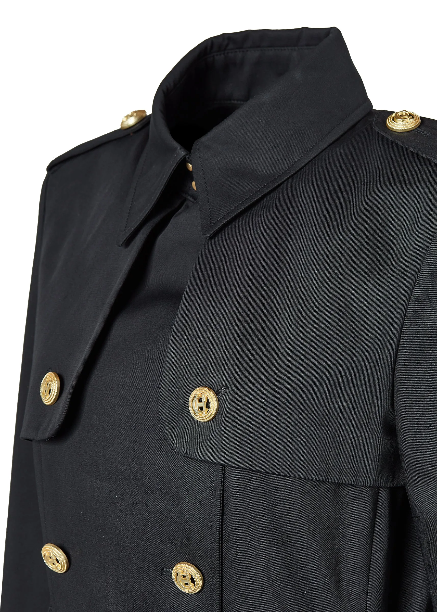 Gatcombe Full Length Trench Coat (Black)