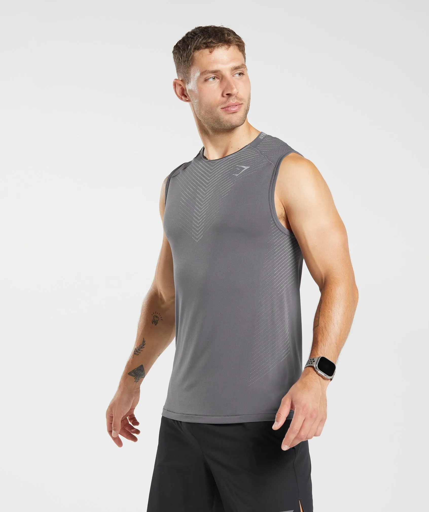 Gymshark Apex Seamless Tank - Dark Grey/Smokey Grey