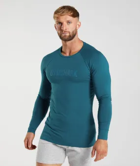 Gymshark Apollo Long Sleeve T-Shirt - Atlantic Blue