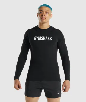 Gymshark Apollo Long Sleeve T-Shirt - Black