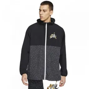 Jordan - Men - Jumpman Classic Windwear Jacket - Black/White/Smoke Grey/Gold