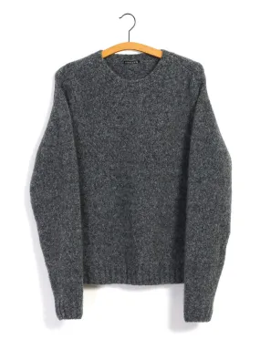 LEONARD | Knitted Crew Neck Sweater | Ashes