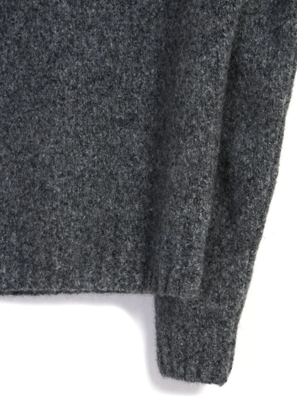 LEONARD | Knitted Crew Neck Sweater | Ashes