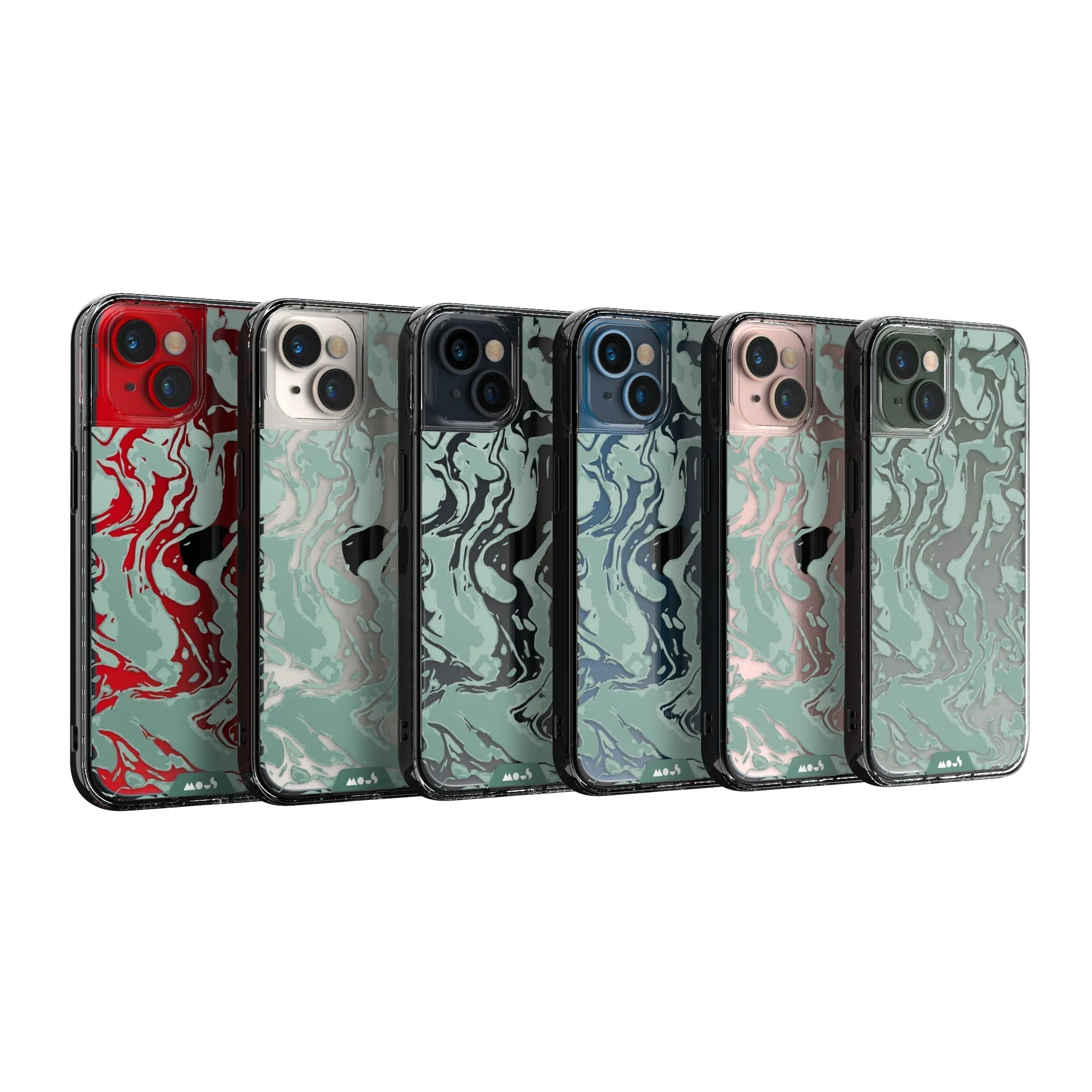 Marbled Sage Green Printed Phone Case - Clarity