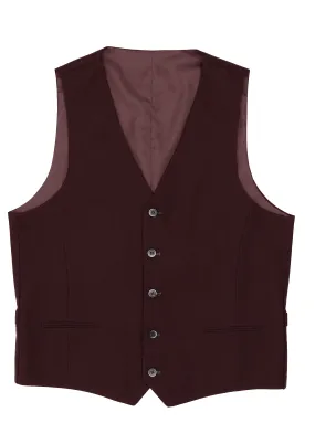 Ryan Burgundy Waistcoat