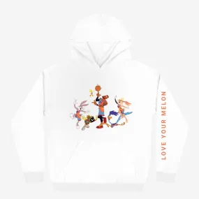 Space Jam 2 LeBron White Hoodie