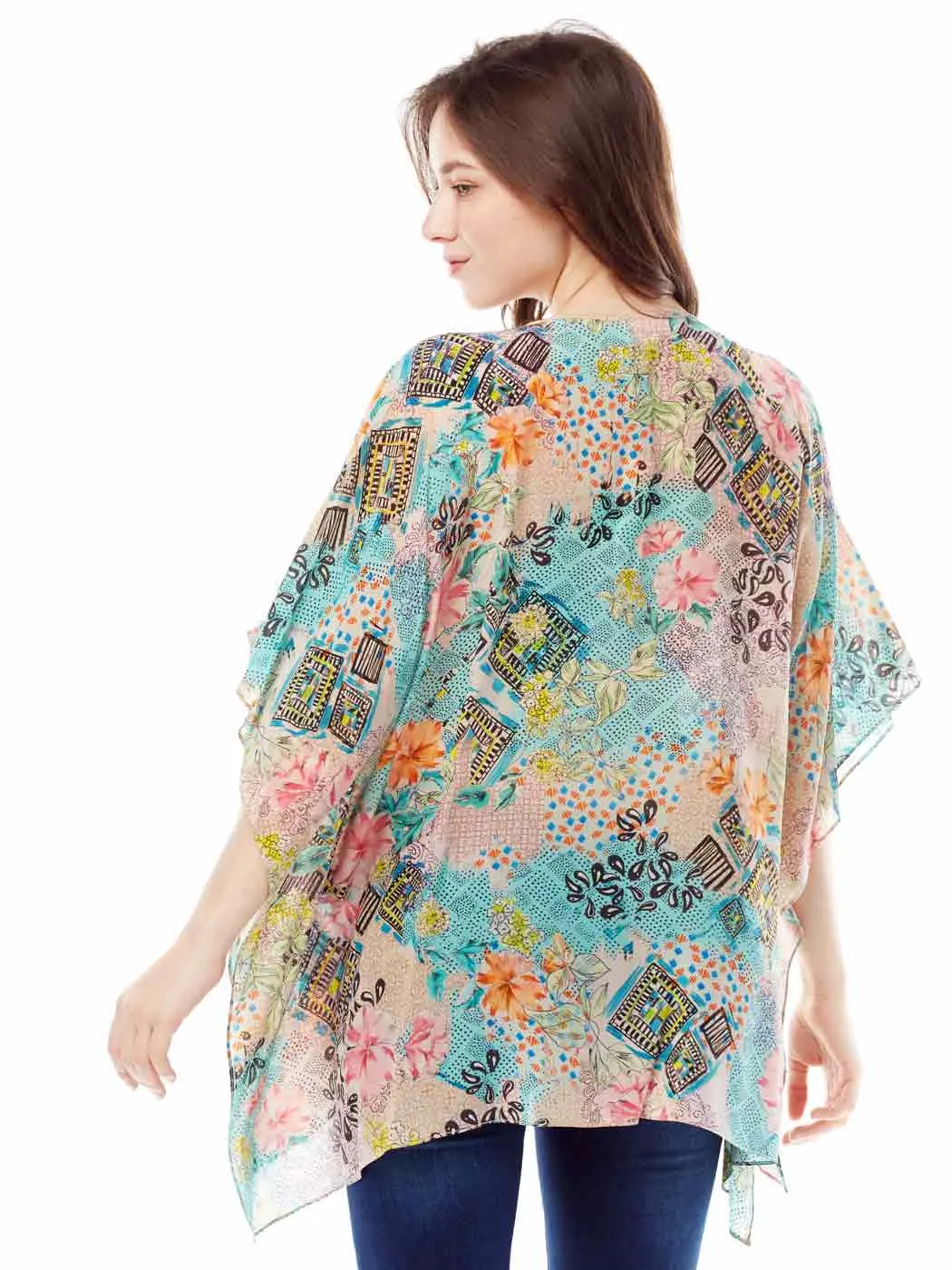 Tianello "Zetta" Print Washable Silk "Ceravé Kaftan"