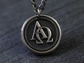 TITANIUM Custom Alpha Omega Necklace