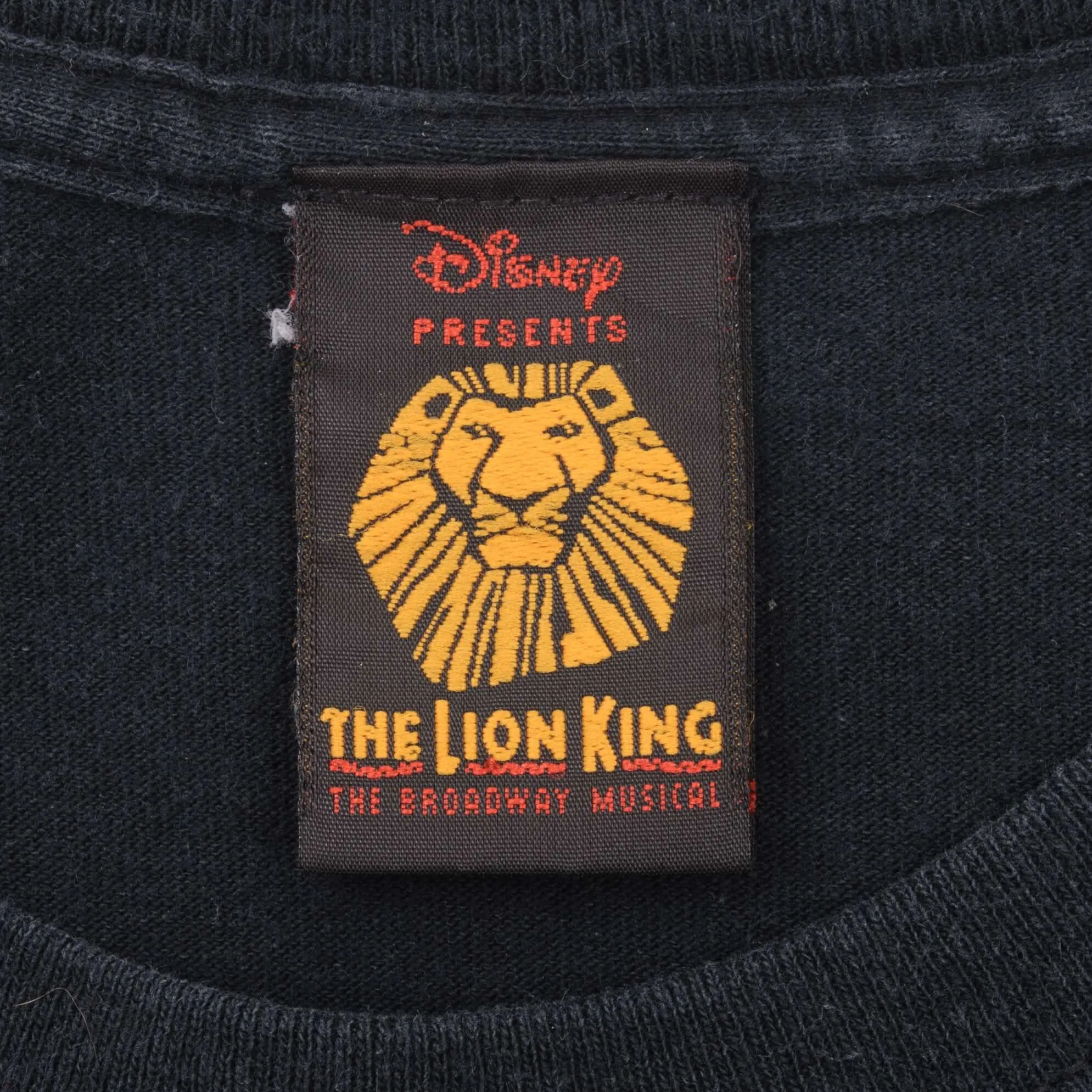 VINTAGE DISNEY THE LION KING BROADWAY MUSICAL TEE SHIRT 1990S SIZE LARGE